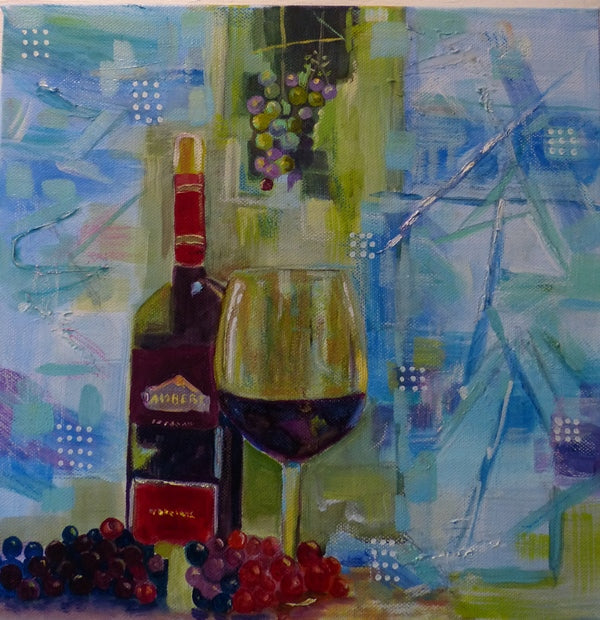 'Celebration' After the Harvest — original mixed media still life painting by Tasmanian artist Jeanette Cocker