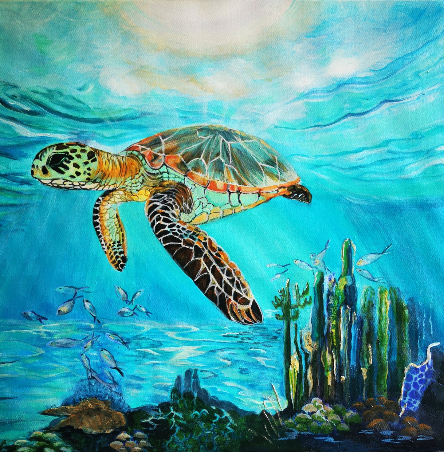 Turtles Swimming Free